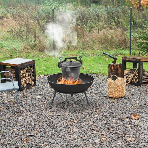 Sodo ugniakuras su grotelėmis, Ø55 cm, apvalus, dubuo - 11