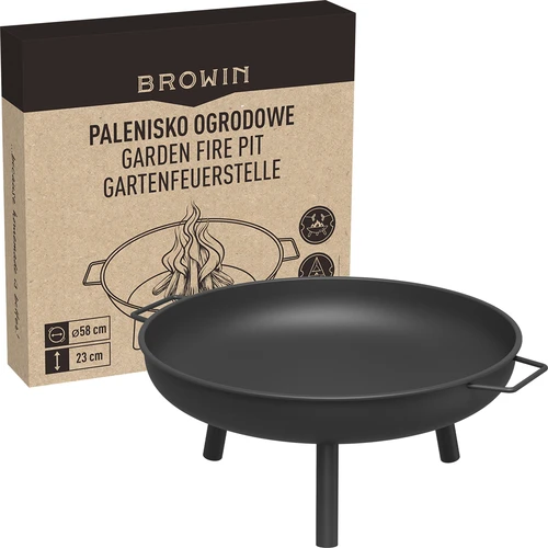 Sodo ugnies dubuo Ø58 cm, apvalus, dubens formos - 8