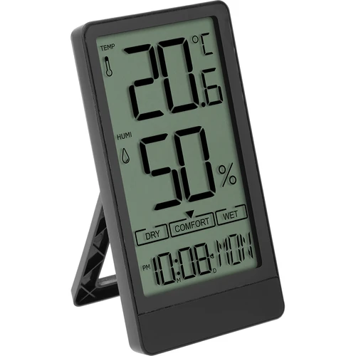 Soens elektroninis kambario termometras, juodas