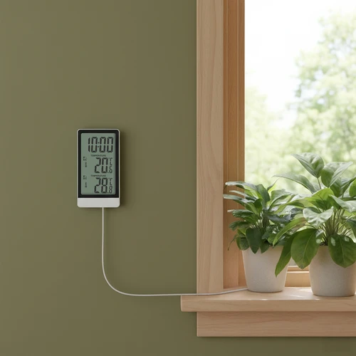 Soens prekės ženklo elektroninis termometras – su zondu, baltas - 8