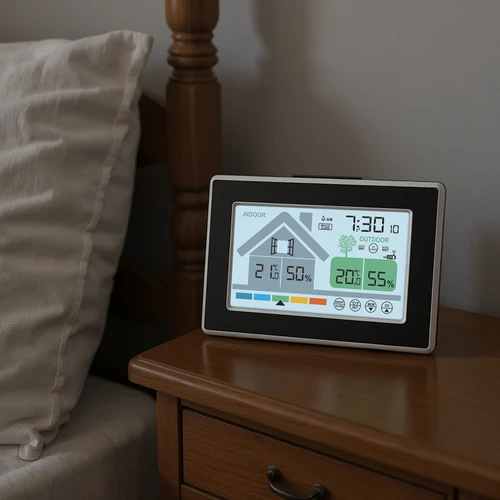 „Soens“ prekės ženklo oro stotis – elektroninė, su belaidžiu lauko jutikliu - 7