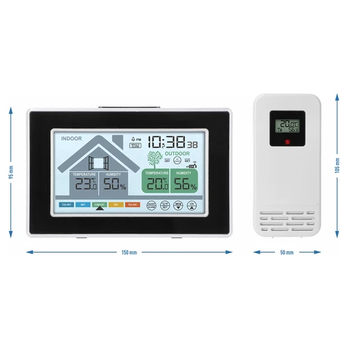 „Soens“ prekės ženklo oro stotis – elektroninė, su belaidžiu lauko jutikliu - 6