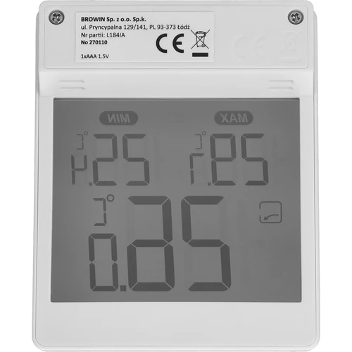 „Soens“ prekės ženklo skaitmeninis, už lango klijuojamas termometras - 4