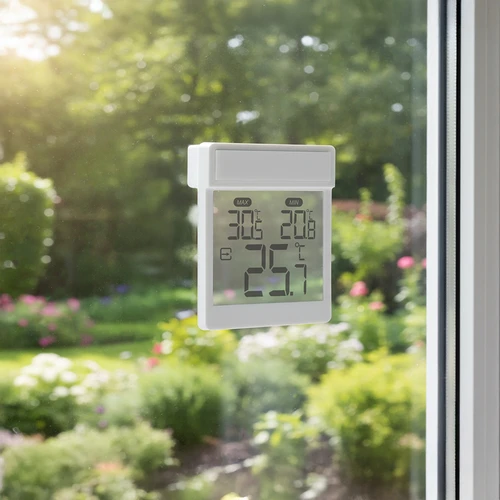 „Soens“ prekės ženklo skaitmeninis, už lango klijuojamas termometras - 9