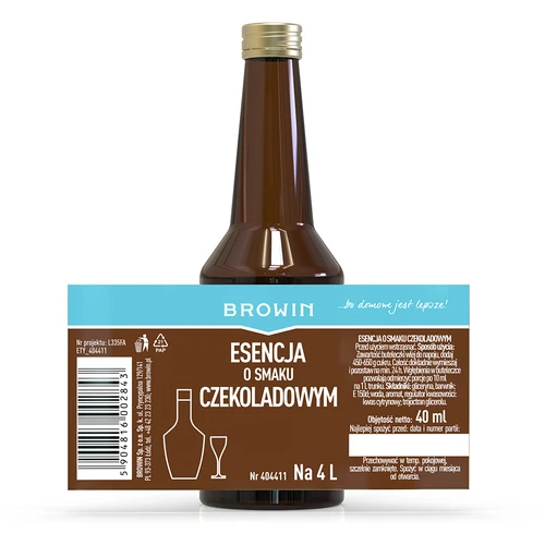 Šokolado skonio esencija alkoholiui, skirta 4 l – 40 ml - 7