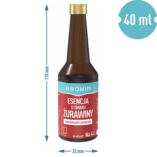 Spanguolių skonio esencija skirta 4 L - 40 ml - 8