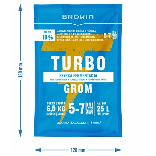 Spiritinės mielės Turbo Grom 5–7 dienų - 4