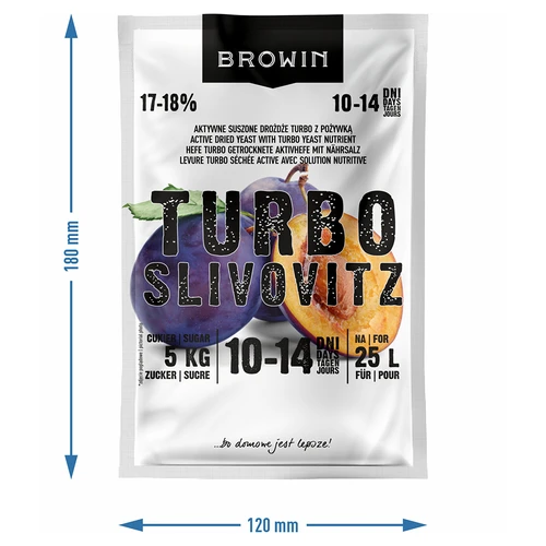 Spiritinės mielės Turbo Slivovitz - 4