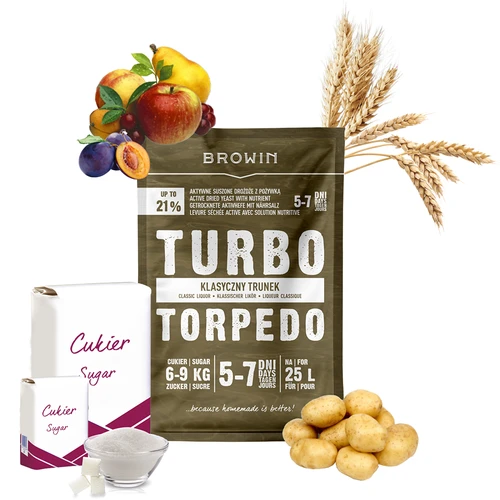 Spiritinės mielės Turbo Torpedo 5–7 dienų 21% 100 g - 4