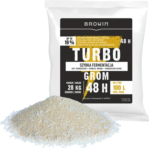 Spiritinės turbo mielės Turbo Grom 48 h 100 L - 4