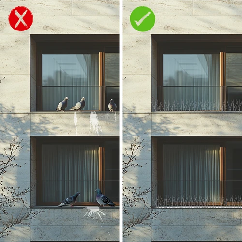 Spygliukai nuo paukščių, ant plastikinės juostos, 10 vnt. - 8