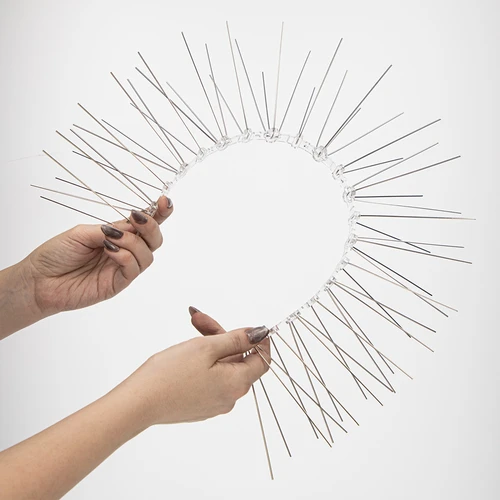 Spygliukai nuo paukščių, ant plastikinės juostos, 10 vnt. - 6