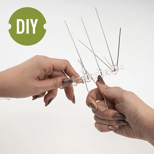 Spygliukai nuo paukščių, ant plastikinės juostos, 10 vnt. - 5