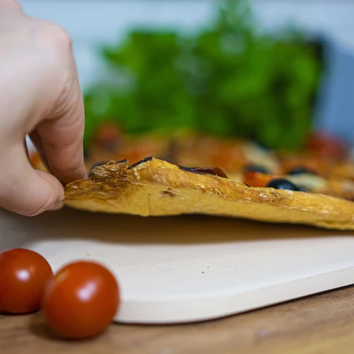 Stačiakampis picos kepimo akmuo, pagamintas iš kordierito,  - 38 x 30,5 cm - 14