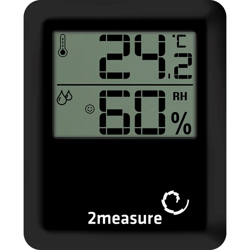 Stacja pogodowa – elektroniczna, bezprzewodowa, czarna - 2
