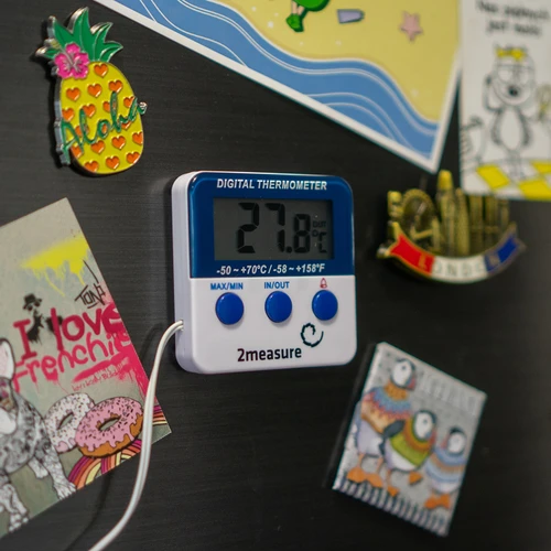 Stacja pogodowa – elektroniczna, sonda, biała - 6