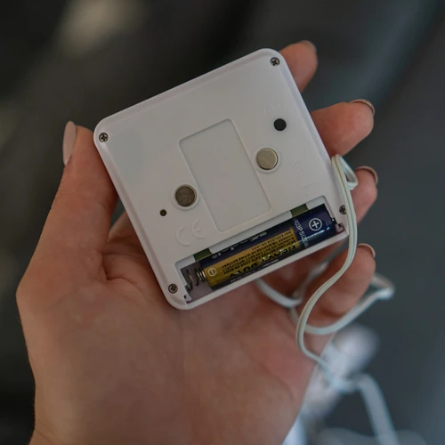 Stacja pogodowa – elektroniczna, sonda, biała - 9