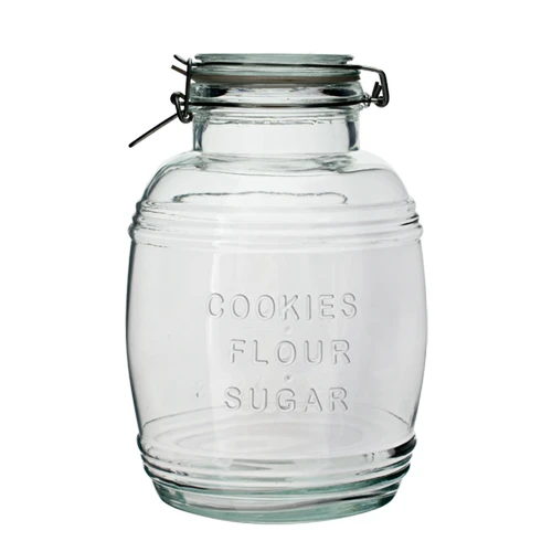 Statinės formos stiklainis "OLD" 3 l su mechaniniu užsegimu. - 2