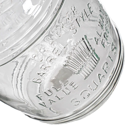 Statinės formos stiklainis "OLD" 3 l su mechaniniu užsegimu. - 6