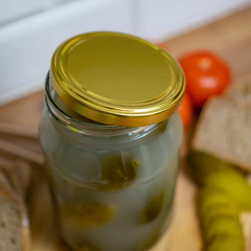 Stiklainis 3 L - 1 vnt., auksinis užsukamas dangtelis (fi 100) - 3