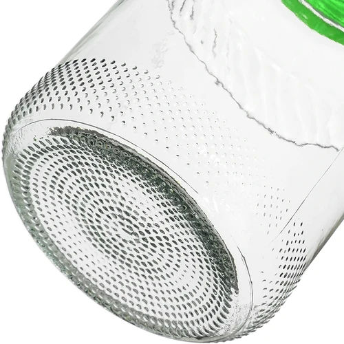 Stiklainis 5 l su žnyplėmis - žalias užsukamas dangtelis - 5