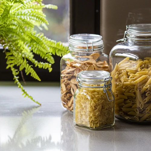 Stiklainis Comfort 750 ml, kvadratinis, hermetiškai uždaromas - 5