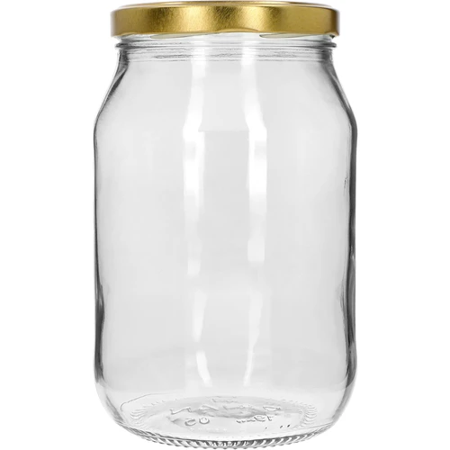 Stiklainis TO 1,7 l su auksiniu dangteliu fi 100/6, 1 vnt. - 2