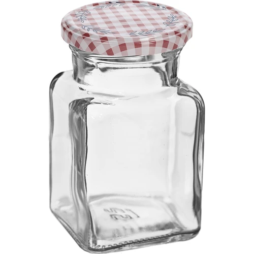Stiklainis TO 150 ml Keturi kampai fi 53 dangtelis - 6 vnt. - 3