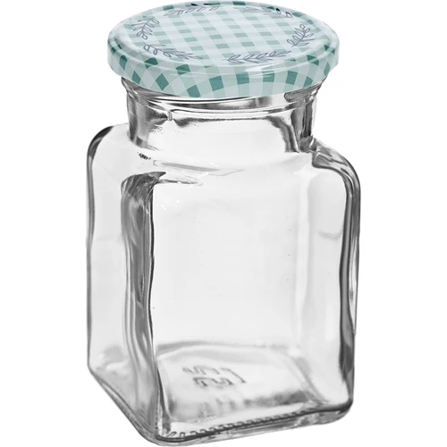 Stiklainis TO 150 ml Keturi kampai fi 53 dangtelis - 6 vnt. - 4