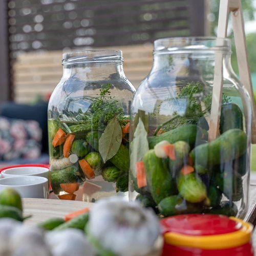 Stiklainis TO 3 l ir dangtelis fi 100 su rankena - 10