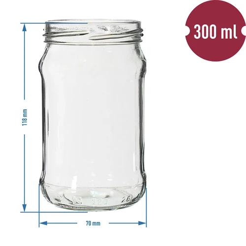 Stiklainis TO 300 ml fi66, 6 vnt. - 2