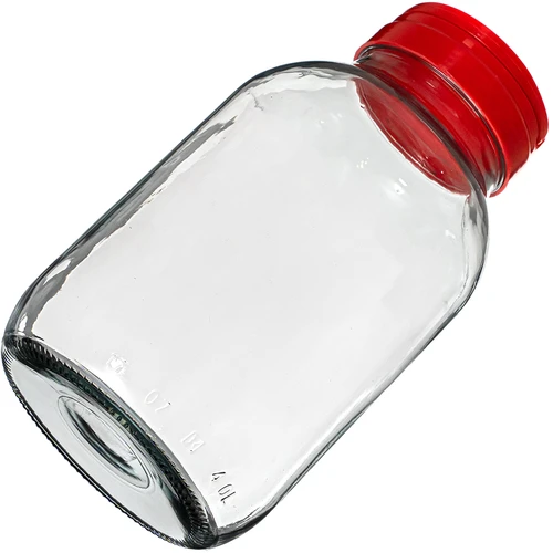 Stiklainis TO 4 L ir dangtelis fi 100 su rankenėle - 4