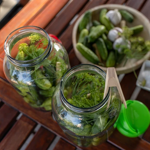 Stiklainis TO 4 L ir dangtelis fi 100 su rankenėle - 8