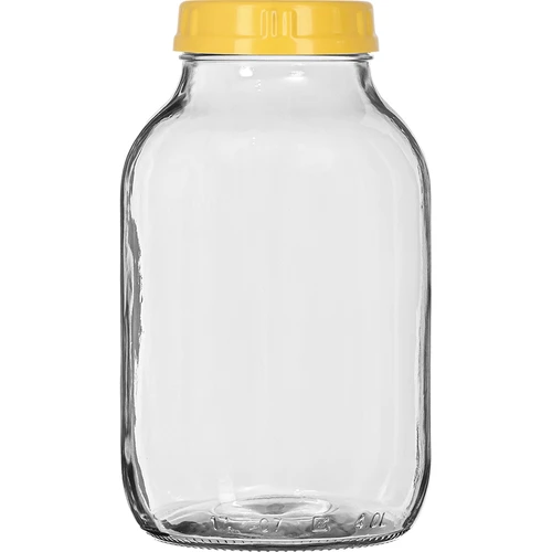 Stiklainis TO 4 l, žnyplės ir plastikinis užsukamas dangtelis fi 100, su rankena - 3