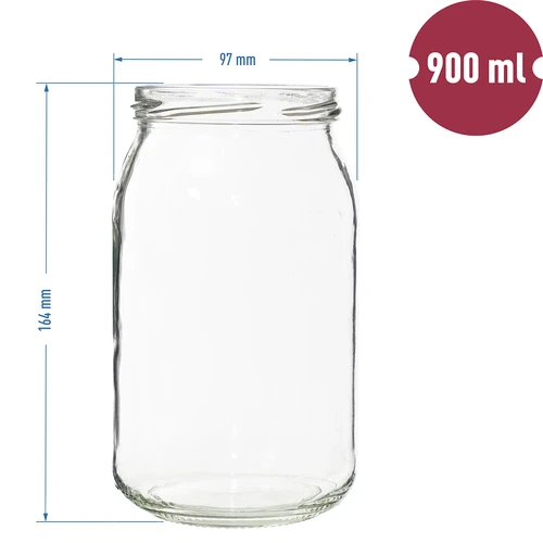 Stiklainis TO 900 ml fi82/6 - 8 vnt. - 6