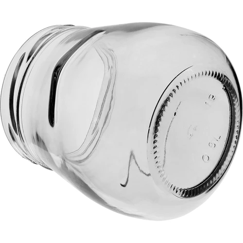 Stiklainis twist-off 500 ml "Apversta amfora" su bordo spalvos dangteliu fi 82/6, 6 vnt. - 7