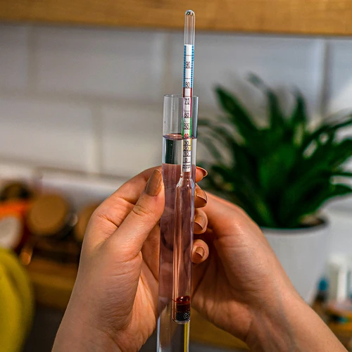 Stiklinė filtravimo kolona su spiritometru, silikonine žarnele ir aktyvuota kokosų anglimi - 8