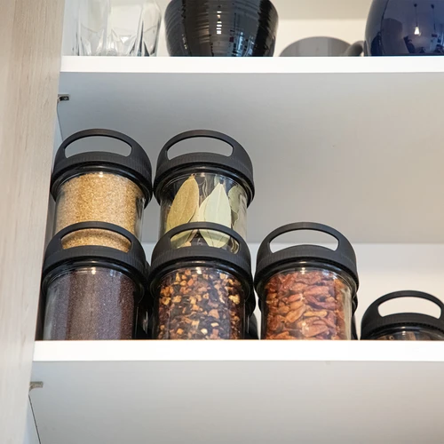 Stiklinis indas 350 ml su užsukamu dangteliu, skirtu pakabinimui - 7