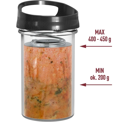 Stiklinis kumpio virimo indas, talpa 450 g - 6