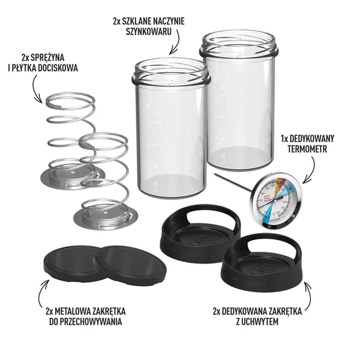 Stiklinis šinkovaras - DUO rinkinys, 2 x 450 g - 2