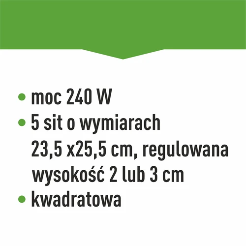 Suszarka do grzybów, owoców, warzyw i ziół z regulacją temp, 240W, biała - 14