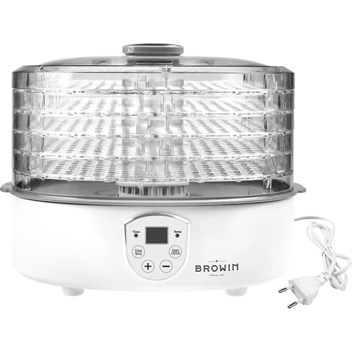 Suszarka do grzybów, owoców, warzyw i ziół z regulacją temp, 240W, transparentna - 3