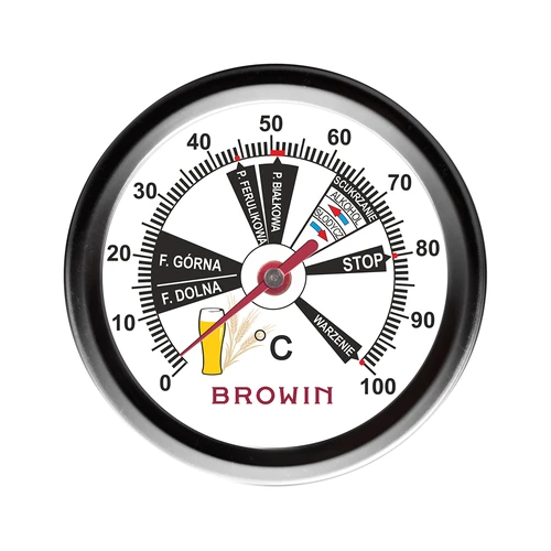 Termometr piwowarski (0°C do +100°C) 31,5cm - 2