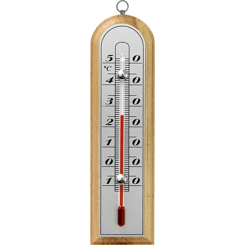 Termometr pokojowy ze srebrną skalą (-10°C do +50°C) 16cm mix