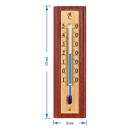 Termometr pokojowy ze złotą skalą (-10°C do +50°C) 12cm - 4