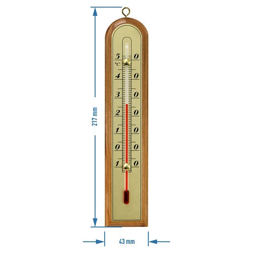 Termometr pokojowy ze złotą skalą (-10°C do +50°C) 22cm, mix - 2
