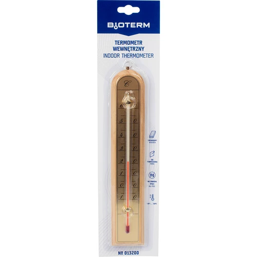 Termometr pokojowy ze złotą skalą (-10°C do +60°C) 28cm mix - 4
