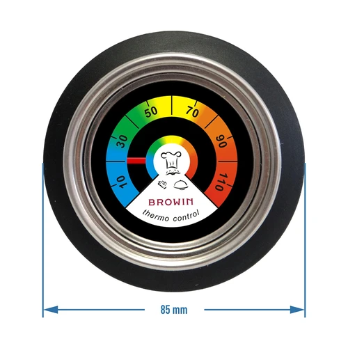 Termometr-uchwyt do pokrywy (0°C do +120°C) Ø8,5cm - 3