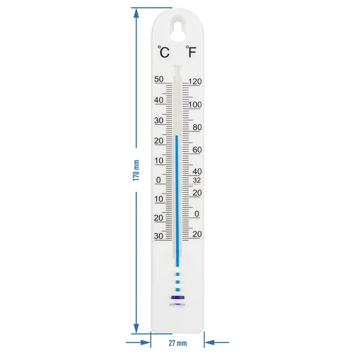 Termometr uniwersalny (-30 do +50°C), 17 cm, biały - 2