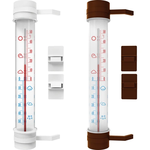 Termometr zewnętrzny  (-50°C do +50°C) 23cm mix, polska produkcja  - 1 